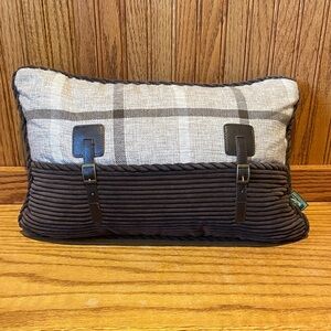 Woolrich Plaid Ribbed Corduroy Decorative Accent Pillow